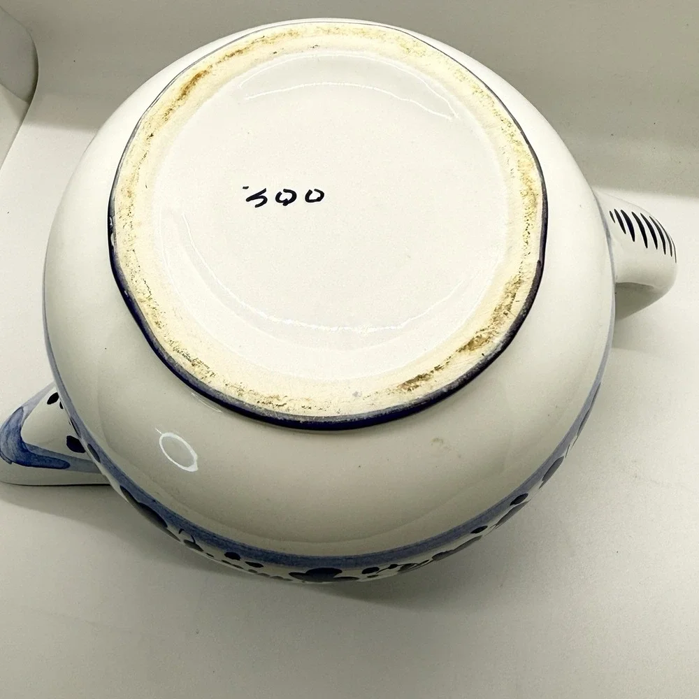 Arabesco Blue/White 1L Pitcher Hand Painted Gravy Sauce Server Delft Vibes